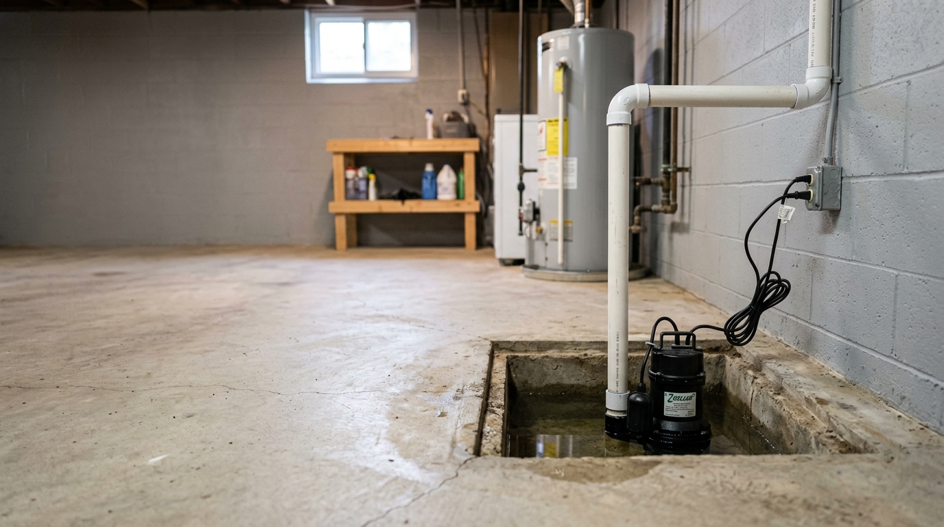 Suburban Basement Flooding Sump Pump Guide